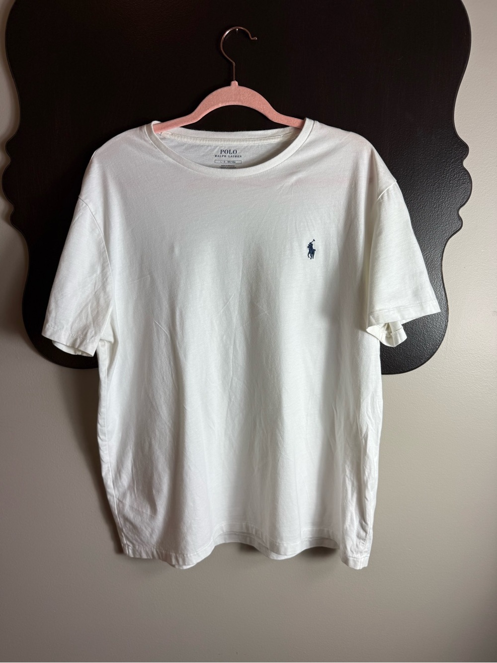 Men’s Polo by Ralph Lauren White Short-Sleeve Crewneck T-Shirt